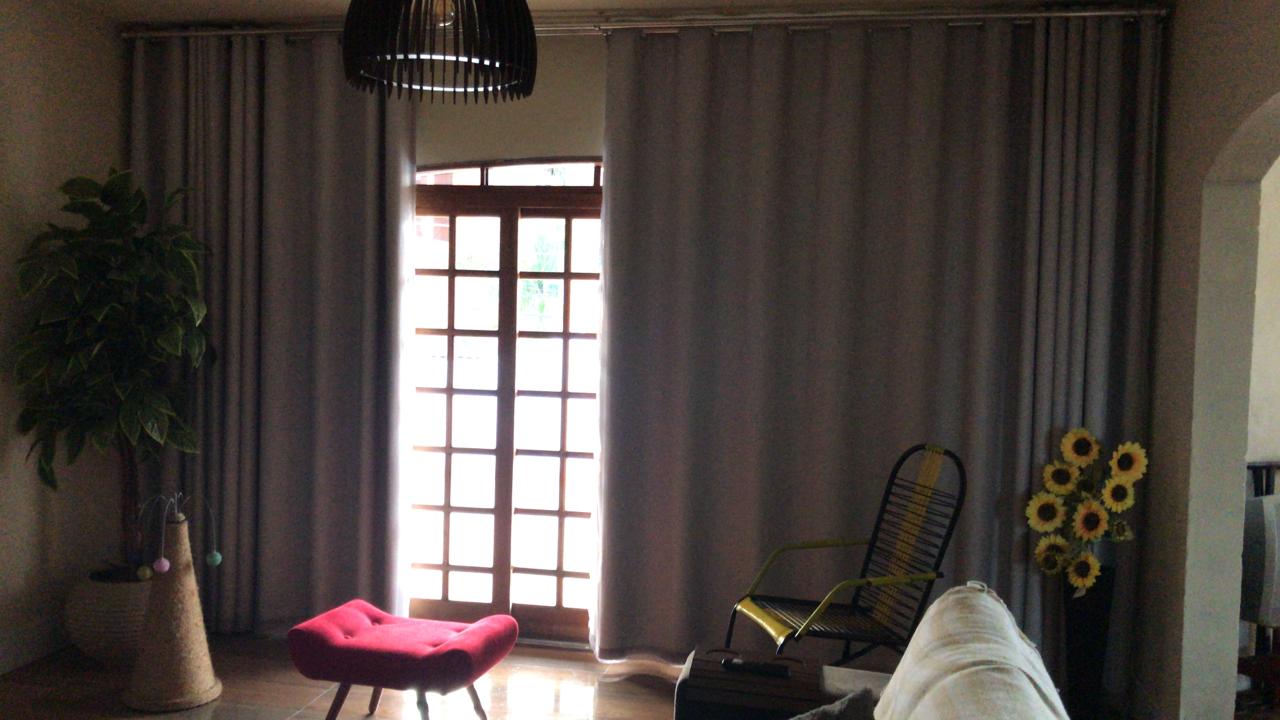 Cortina de Blackout 100% cinza sem voil - Para Trilho Suisso Max simples 5,40 x 2,95 ( Cliente Reyla ) ( D ) 