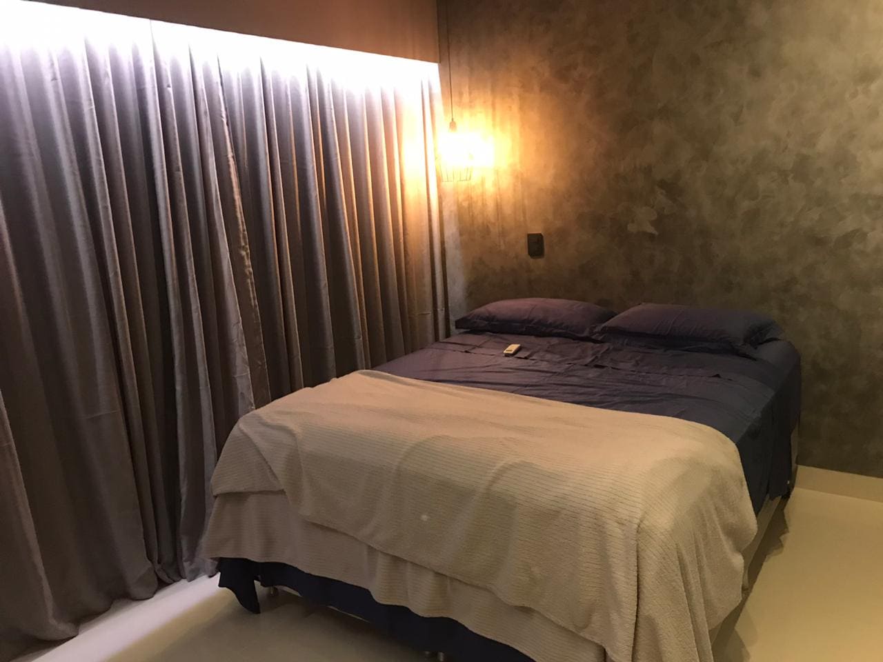 Cortina de Gaze de Linho cinza com forro blackout 100% cinza - Para Trilho Suisso max Simples  4,00 x 2,80 ( Cliente Maria Rita ) ( D )