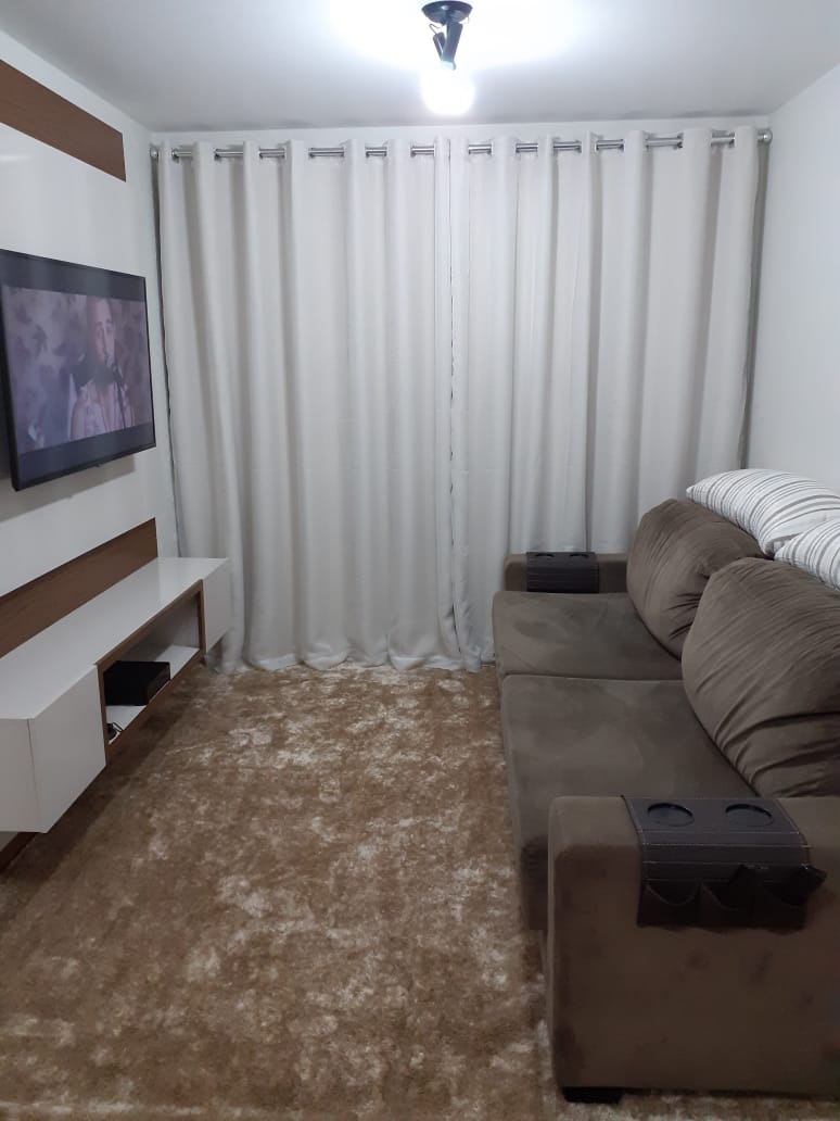 Cortina de Voil Liso branco com Forro Blackout 100% branco gelo - Para Varão Simples  com ilhós branco 6,00 x 2,30 e mais tecido black ( cliente Cristiane ) ( D )
