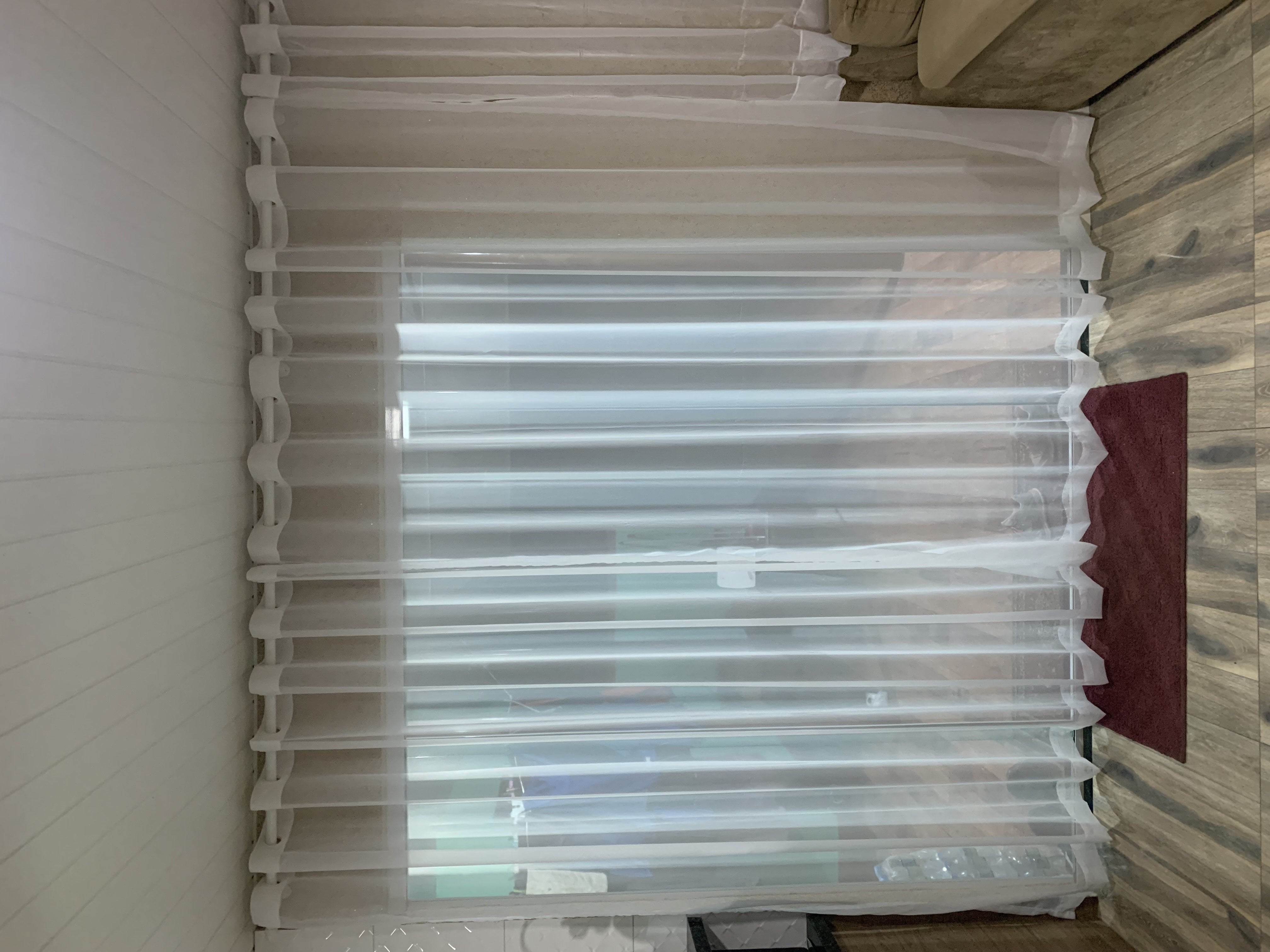 Cortina de Voil liso branco sem forro para varão com ilhós branco 6,00 x 2,60 ( cliente Maria Helena ) ( D ) 