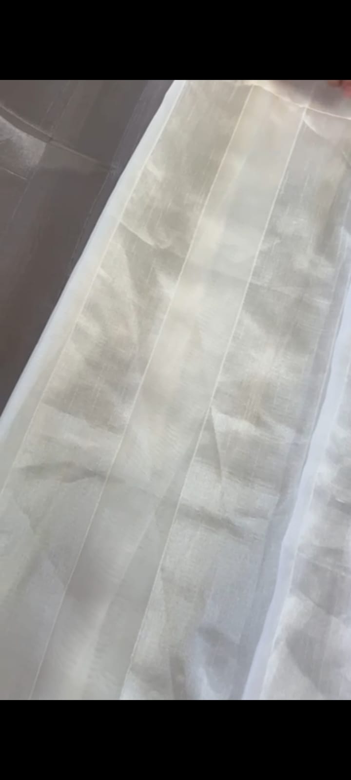 Cortina de Voil Paris com Forro Blackout 70% bege - Para Varão Simples com ilhós cromado 6,00 x 2,40 ( Cliente Tatiane ) ( D ) 