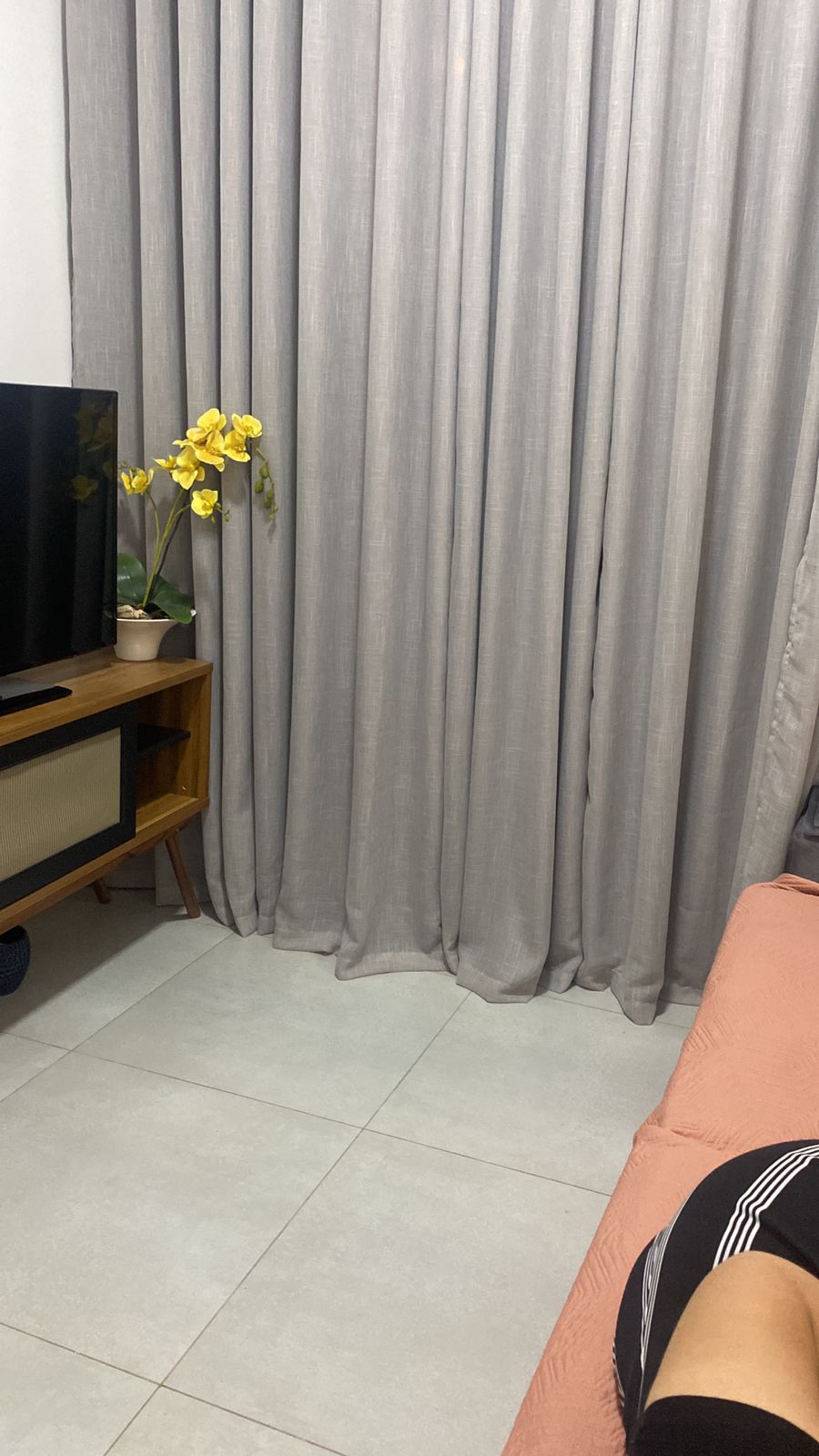 Kit de 3 cortinas de Blackout de Linho para varão deslizante ver descrição ( Cliente Benedito Nilson ) ( D )