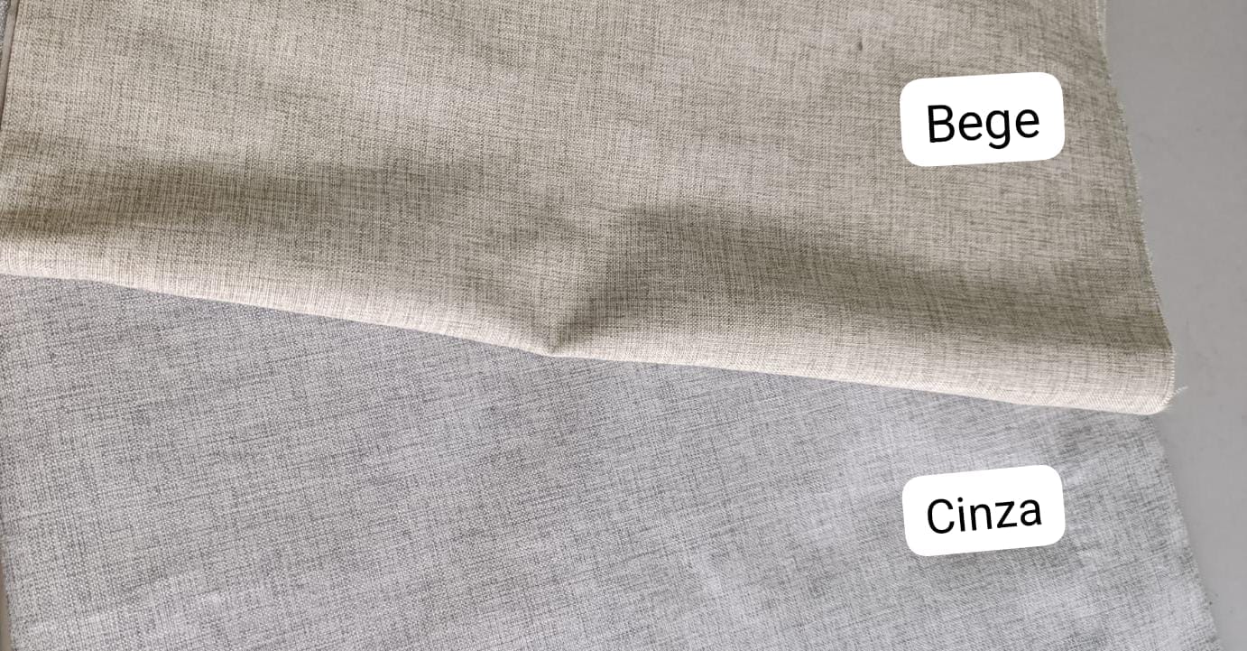 Kit de 3 cortinas de Blackout de Linho sem voil para trilho suisso max simples ( Cliente Cirlene ) ( D )