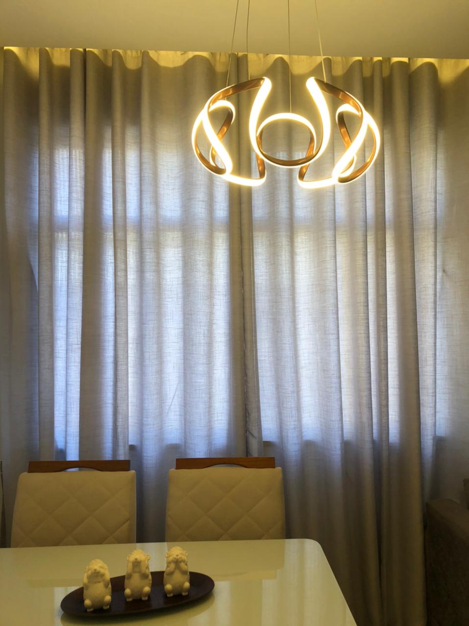Kit de 3 Cortinas de Gaze de Linho com Forro Microfibra - Para Varão Simples ver descrição ( Cliente Elaine ) ( D )
