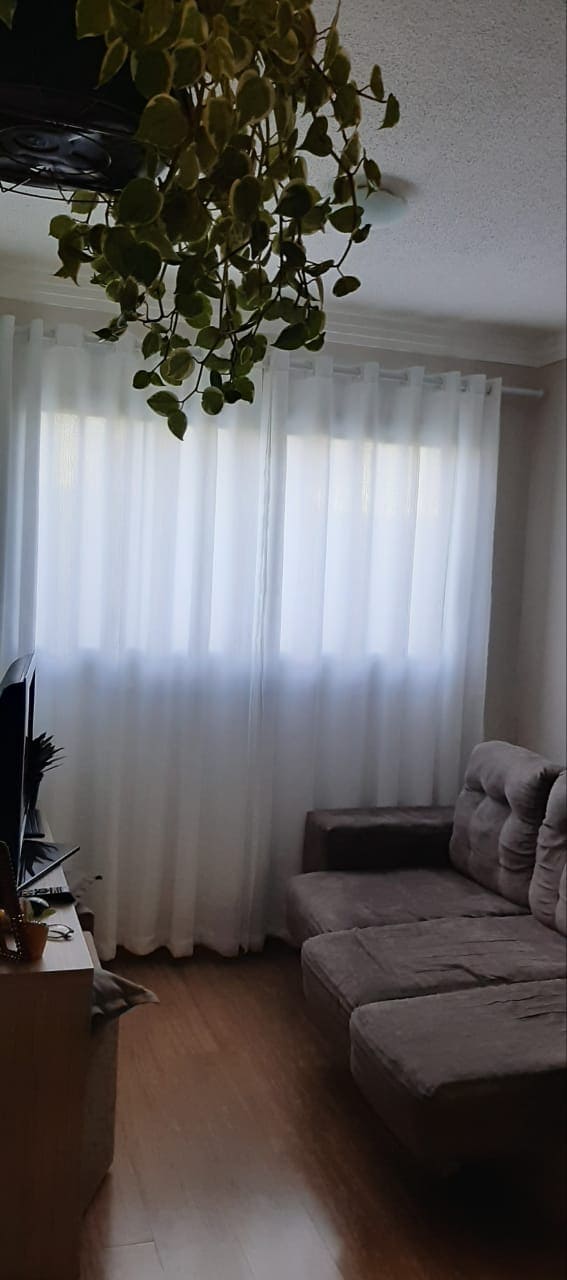 Kit de 3 cortinas de Voil Veneza branco sem forro para Troilho suisso MINI ( D )