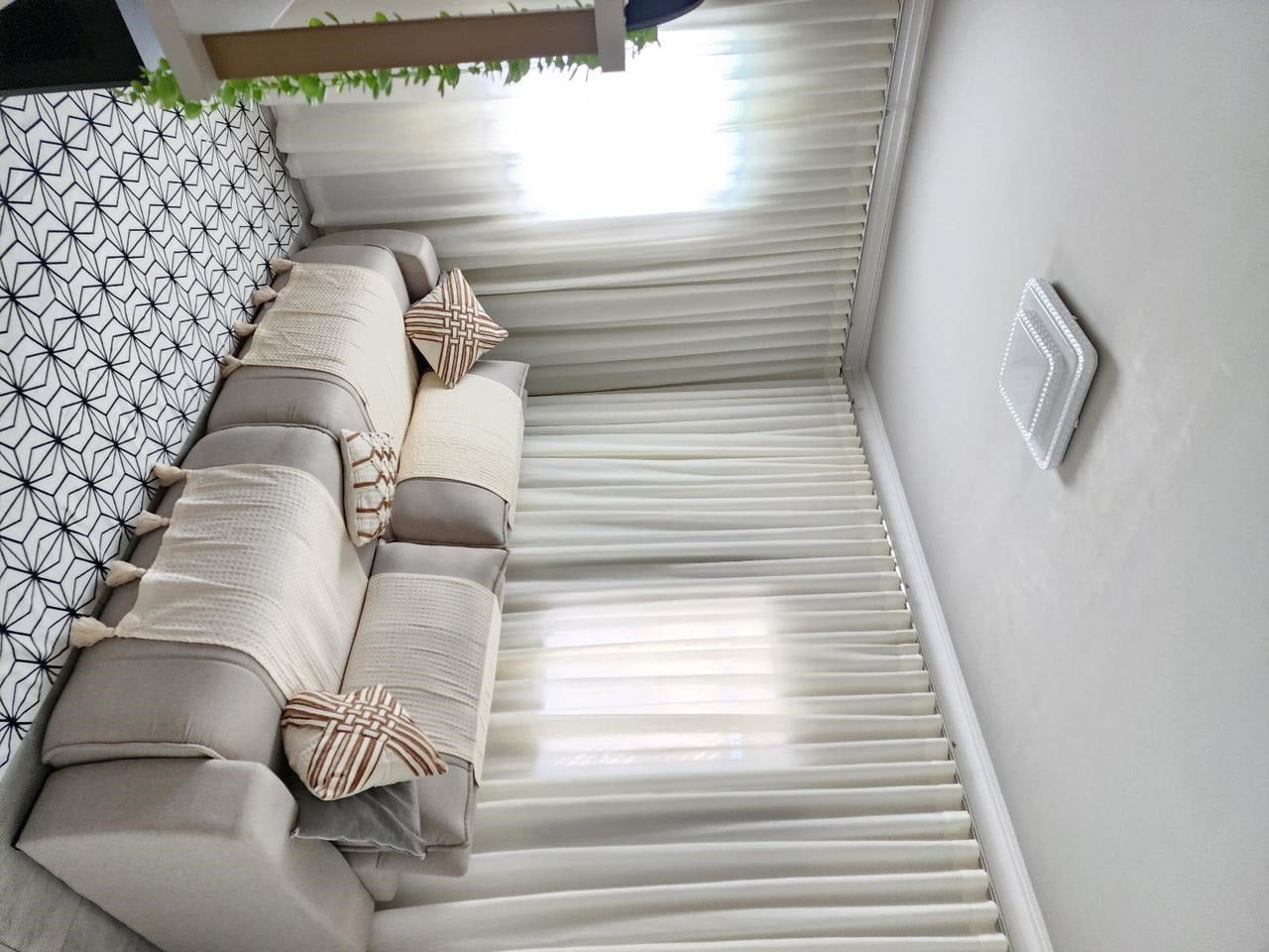 Kit de 4 cortinas de Gaze de linho com forro e voil com forro ver descrição ( cliente Priscila Emival ) ( D ) 