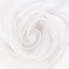 Cortina de Voil Liso Branco com Forro Microfibra - 4,00 x 2,60 - Para Trilho Perfilac Duplo (L)