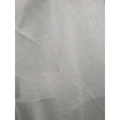 Cortina de voil Rústico com Forro Microfibra Palha - 9,00 x 2,80 - Para Varão simples com ilhós Cromado (L)