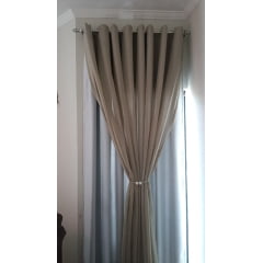 Cortina de Blackout 100% branco gelo - Para Varão Simples com argolinas brancas 3,00 x 1,80 ( Cliente Cristiane ) ( D )
