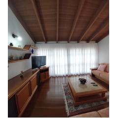 Cortina de Gaze de Linho Off White com Forro Microfibra - Para Varão Simples de ilhós  8,00 x 2,32 e 9,00 x 2,32 ( Cliente Marcus ) ( D )