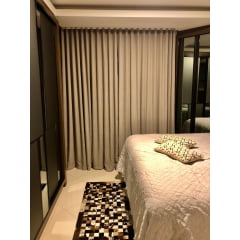 Cortina de Voil Liso chocolate com Forro Blackout 70% Bege - Para Varão Simples com ilhós tabaco 10,00 x 2,64 ( Cliente Silma ) ( D ) Cortina de Voil Liso chocolate com Forro Blackout 70% Bege - Para Varão Simples com ilhós tabaco 10,00 x 2,64 ( Cliente Silma ) ( D )