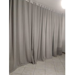 Kit de 2 cortinas de Gaze de linho com forro blackout 100% para varão ( Cliente Sheila ) ( D )
