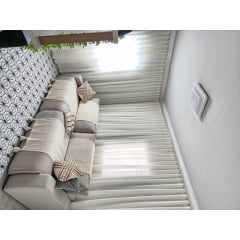 Kit de 2 cortinas de Gaze de Linho com forro microfibra para trilho suisso max simples ver descrição  ( Cliente Jaqueline ) ( D )
